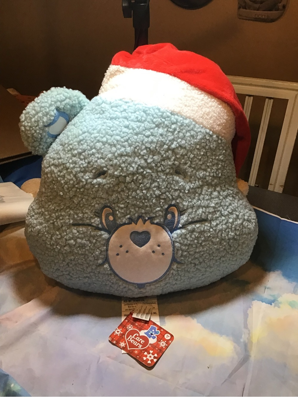 Care bear holiday Grumpy bear Pillow -New